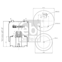Air Suspension Bellow FEBI 45661 OE Ref 1153 933