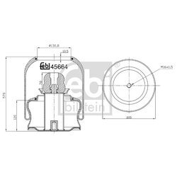 Air Suspension Bellow FEBI 45664 OE Ref 628 320 09 25