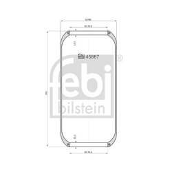 Air Suspension Bellow FEBI 45887 OE Ref 20535875