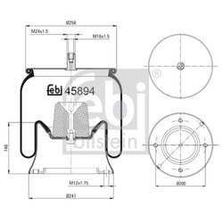 Air Suspension Bellow FEBI 45894 OE Ref 942 320 59 21