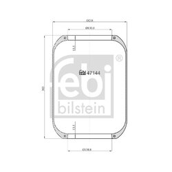 Air Suspension Bellow FEBI 47144 OE Ref 0 4255 4430
