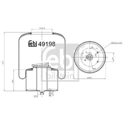 Air Suspension Bellow FEBI 49198 OE Ref 20573306