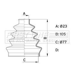 Cv Joint Boot FIRST LINE FCB1001
