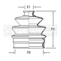 Cv Joint Boot Kit FIRST LINE FCB2010 OE Ref 18G0928