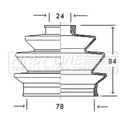Cv Joint Boot Kit FIRST LINE FCB2011 OE Ref 18G0927