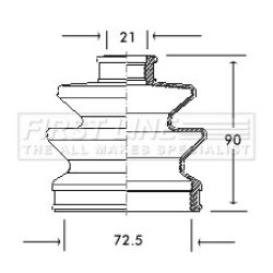 Cv Joint Boot Kit FIRST LINE FCB2015
