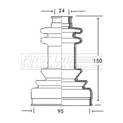 Cv Joint Boot Kit FIRST LINE FCB2038
