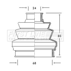 Cv Joint Boot Kit FIRST LINE FCB2042