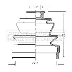 Cv Joint Boot Kit FIRST LINE FCB2048