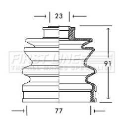 Cv Joint Boot Kit FIRST LINE FCB2054
