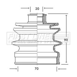 Cv Joint Boot Kit FIRST LINE FCB2057