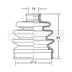 Cv Joint Boot Kit FIRST LINE FCB2072