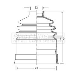 Cv Joint Boot Kit FIRST LINE FCB2093