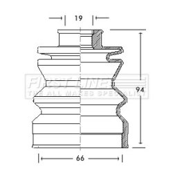 Cv Joint Boot Kit FIRST LINE FCB2103