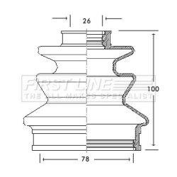 Cv Joint Boot Kit FIRST LINE FCB2106