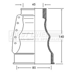 Cv Joint Boot Kit FIRST LINE FCB2122