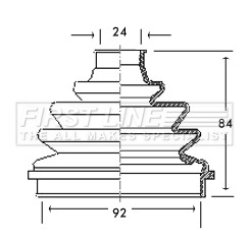 Cv Joint Boot Kit FIRST LINE FCB2138
