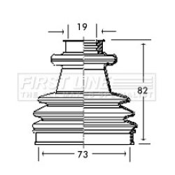 Cv Joint Boot Kit FIRST LINE FCB2151 OE Ref 3293.81 S1
