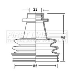 Cv Joint Boot Kit FIRST LINE FCB2165