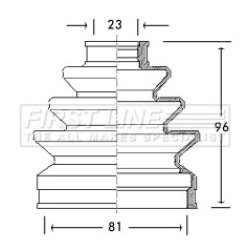 Cv Joint Boot Kit FIRST LINE FCB2178