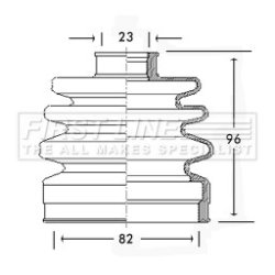 Cv Joint Boot Kit FIRST LINE FCB2184