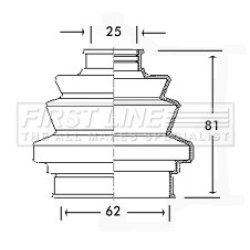 Cv Joint Boot Kit FIRST LINE FCB2196