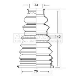Cv Joint Boot Kit FIRST LINE FCB2217