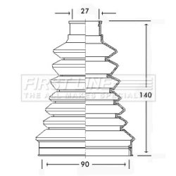 Cv Joint Boot Kit FIRST LINE FCB2228