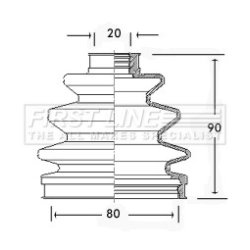 Cv Joint Boot Kit FIRST LINE FCB2231