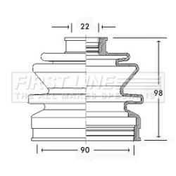 Cv Joint Boot Kit FIRST LINE FCB2242