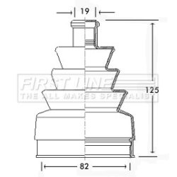 Cv Joint Boot Kit FIRST LINE FCB2249