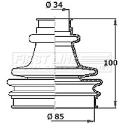 Cv Joint Boot Kit FIRST LINE FCB2280R
