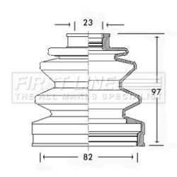 Cv Joint Boot Kit FIRST LINE FCB2288