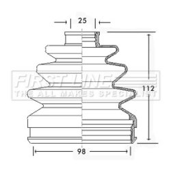 Cv Joint Boot Kit FIRST LINE FCB2289