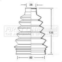 Cv Joint Boot Kit FIRST LINE FCB2296