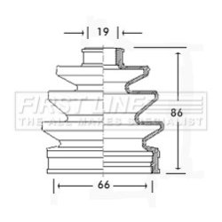 Cv Joint Boot Kit FIRST LINE FCB2303