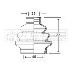Cv Joint Boot Kit FIRST LINE FCB2309