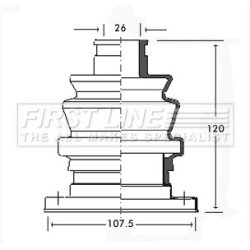 Cv Joint Boot Kit FIRST LINE FCB2311