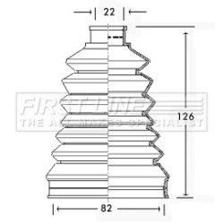 Cv Joint Boot Kit FIRST LINE FCB2319 OE Ref 3293.05 S1
