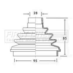 Cv Joint Boot Kit FIRST LINE FCB2320