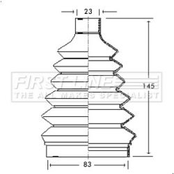 Cv Joint Boot Kit FIRST LINE FCB2325 OE Ref 7701034800