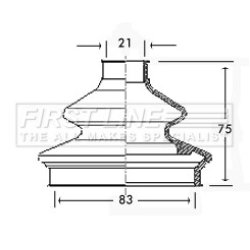 Cv Joint Boot Kit FIRST LINE FCB2333