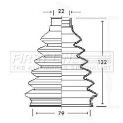 Cv Joint Boot Kit FIRST LINE FCB2338