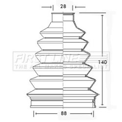 Cv Joint Boot Kit FIRST LINE FCB2339