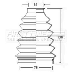 Cv Joint Boot Kit FIRST LINE FCB2340