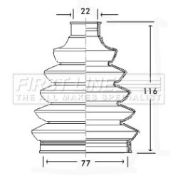 Cv Joint Boot Kit FIRST LINE FCB2346