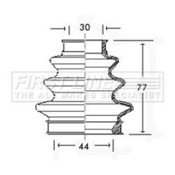 Cv Joint Boot Kit FIRST LINE FCB2349