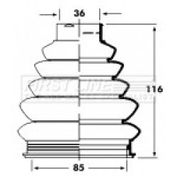 Cv Joint Boot Kit FIRST LINE FCB2360 OE Ref 3293.31 SK