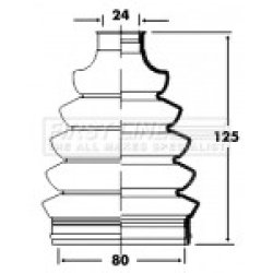 Cv Joint Boot Kit FIRST LINE FCB2364 OE Ref 46308556