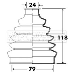 Cv Joint Boot Kit FIRST LINE FCB2366 OE Ref 96391553